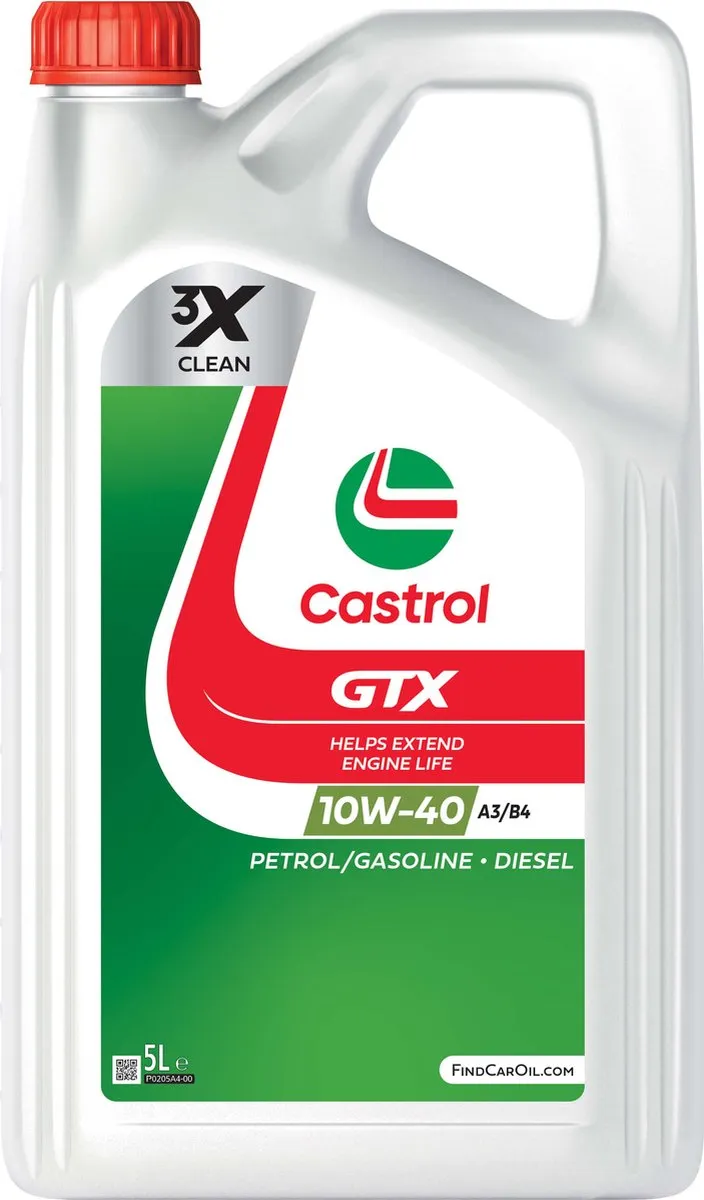 Castrol GTX UltraClean 10W40 Motorolie 5L