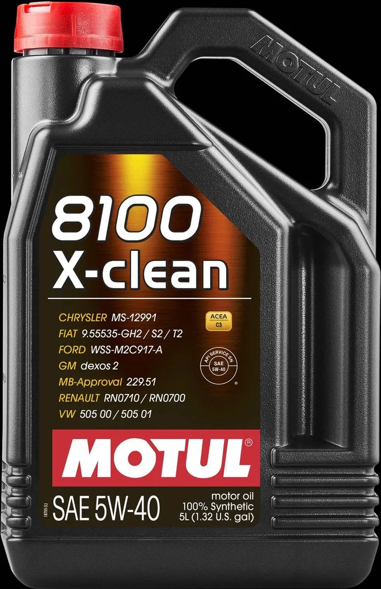 Motul 8100 X-clean 5W40 C3 Motorolie 5L