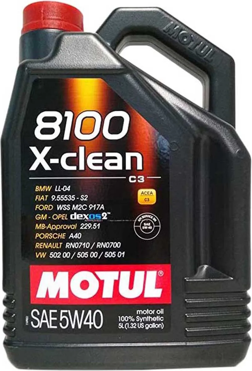 Motul 8100 X-clean 5W40 C3 Motorolie 5L