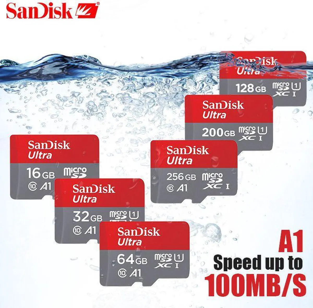 SanDisk Ultra MicroSDXC 256GB A1 U1 - met adapter