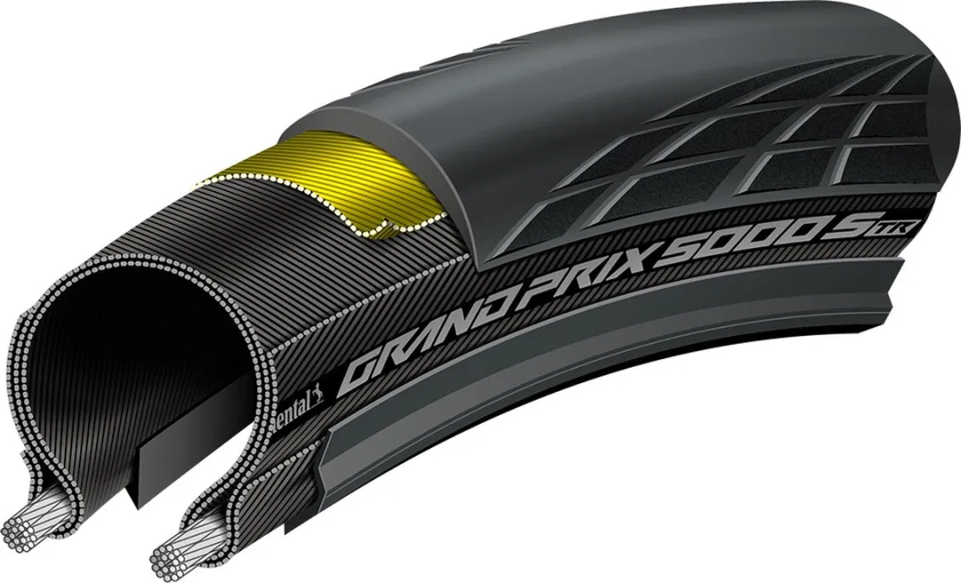 Continental Grand Prix 5000 S TR 700x28C - Zwart - afbeelding 4 van 6