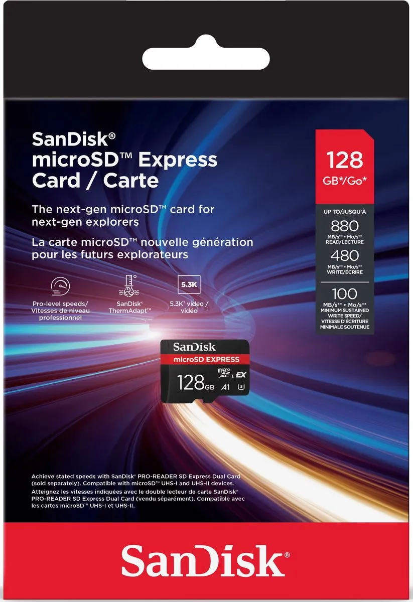 SanDisk microSD Express SDSQXFN-128G-GN4NN - 128GB