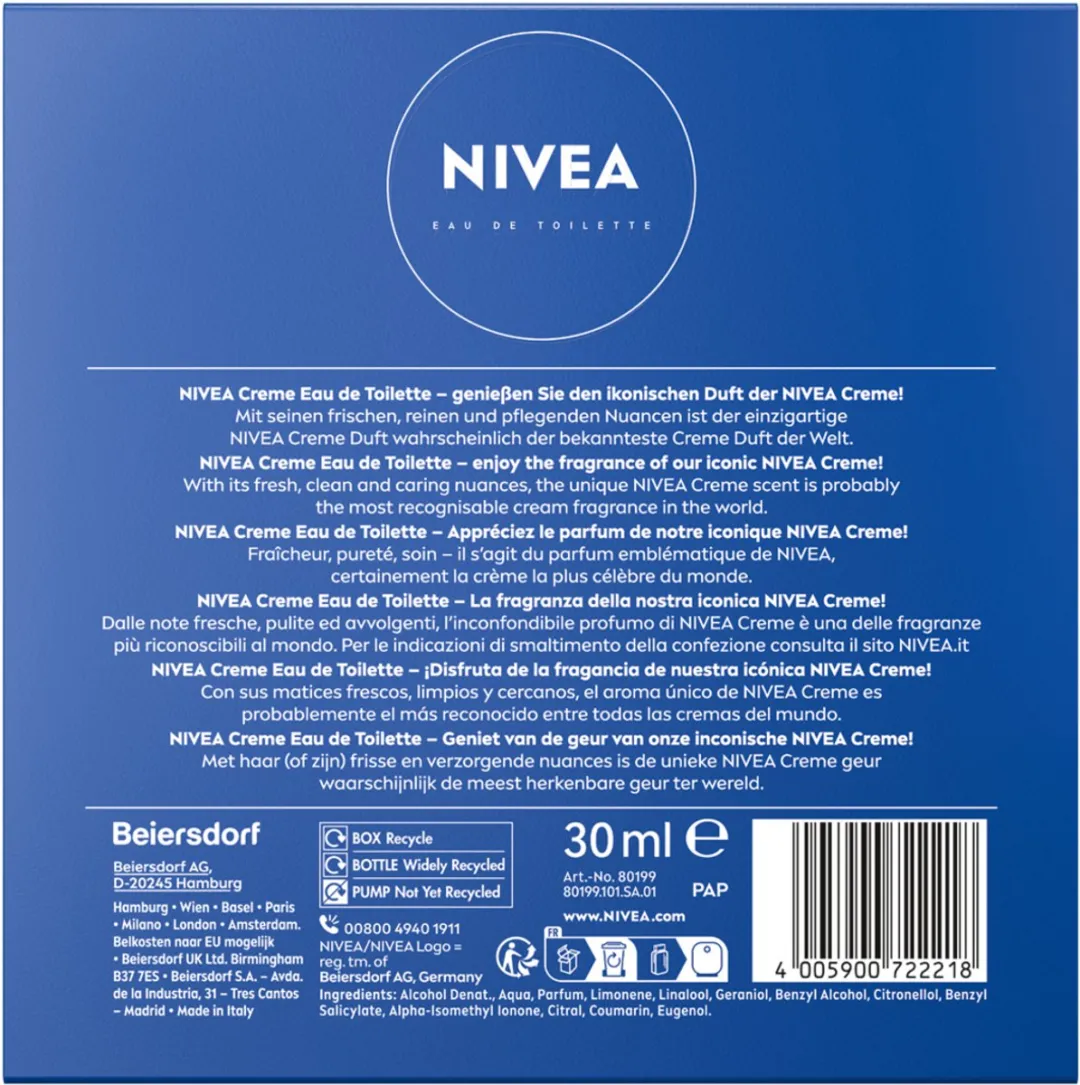 NIVEA Eau de Toilette Geschenkset Damesparfum 30ml