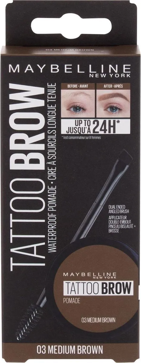 Maybelline Tattoo Brow Pomade Pot Medium Brown 4g