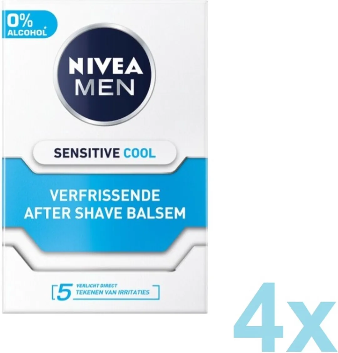 NIVEA Men Sensitive Cool After Shave Balsem - 4x100ml