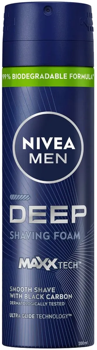 NIVEA Shaving Foam For Men Deep Smooth Shave 200ml