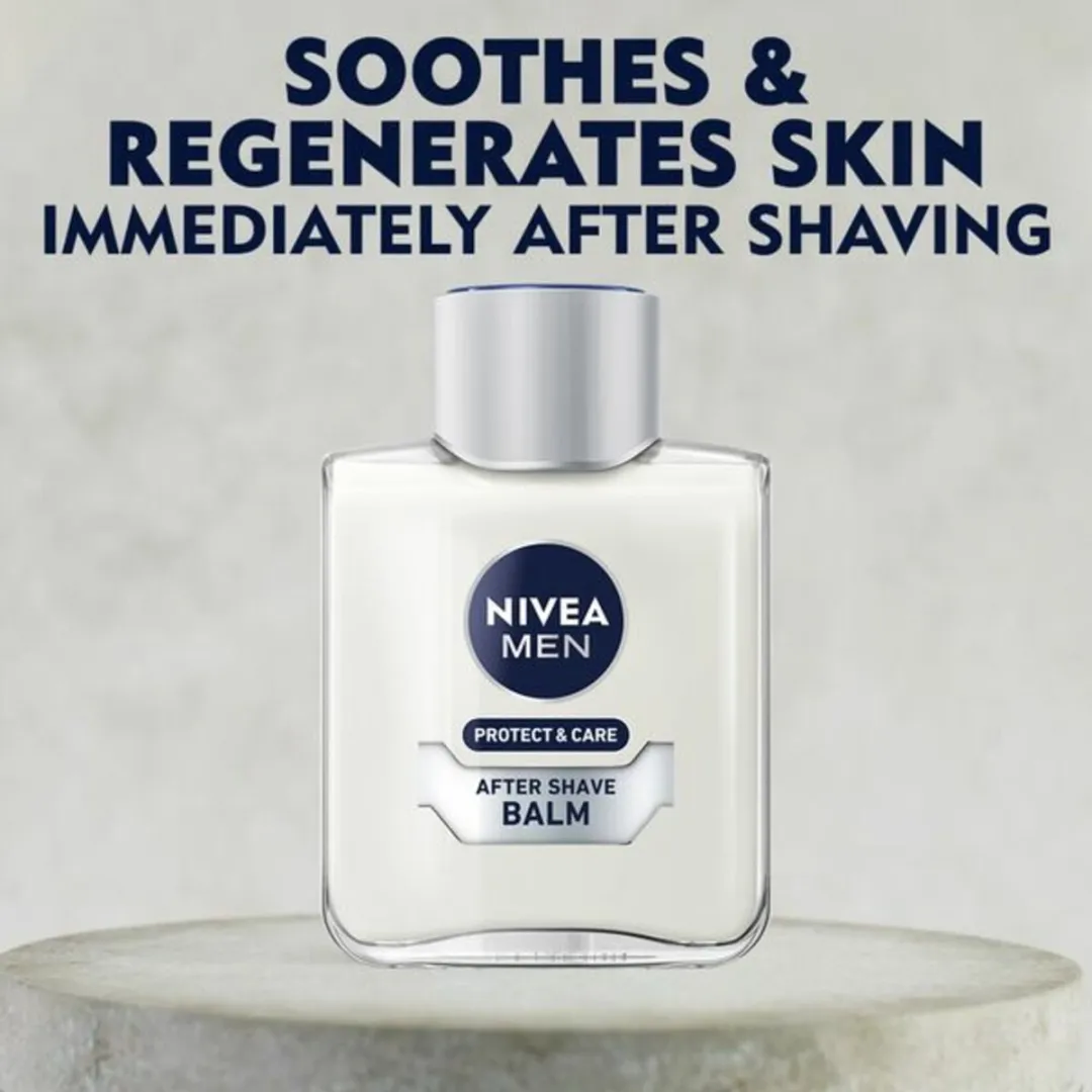 NIVEA Men Aftershave Balsem Protect & Care 100ml - 3 Stuks