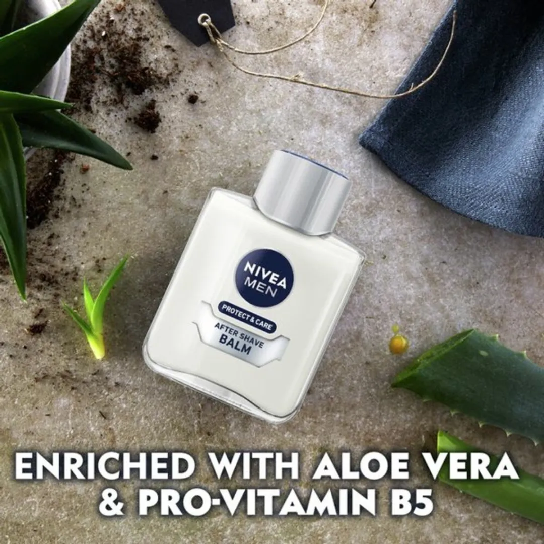 NIVEA Men Aftershave Balsem Protect & Care 100ml - 3 Stuks