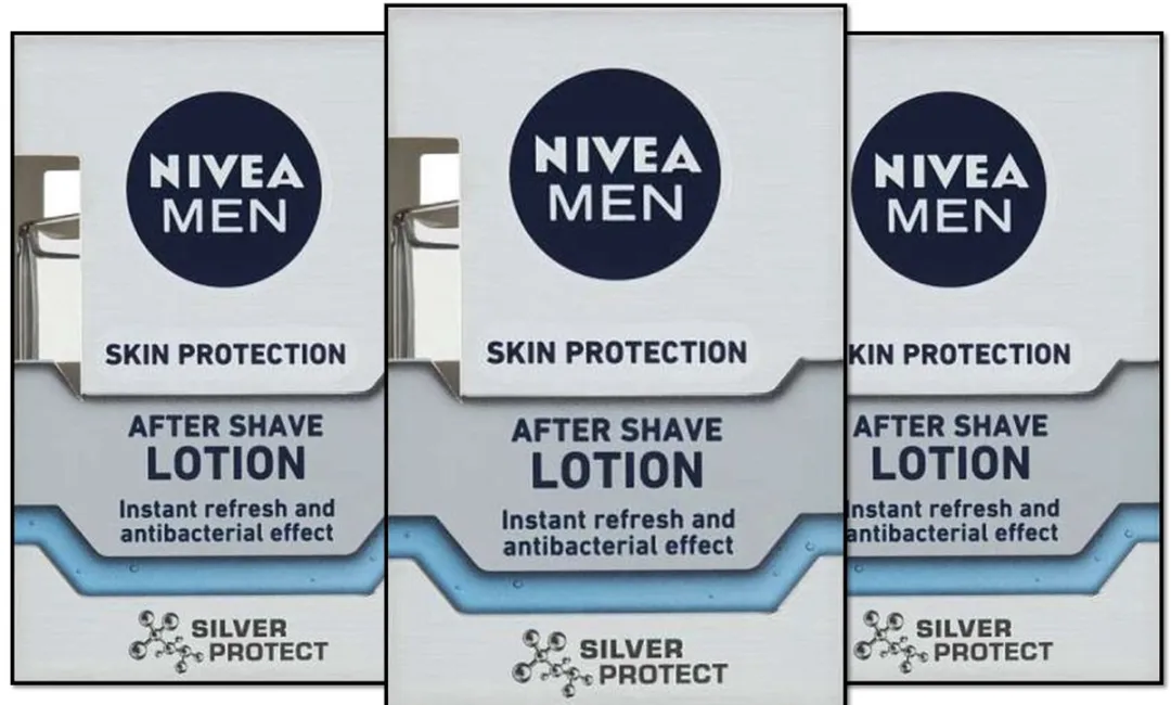 NIVEA After Shave Lotion Silver Protect 3x100ml