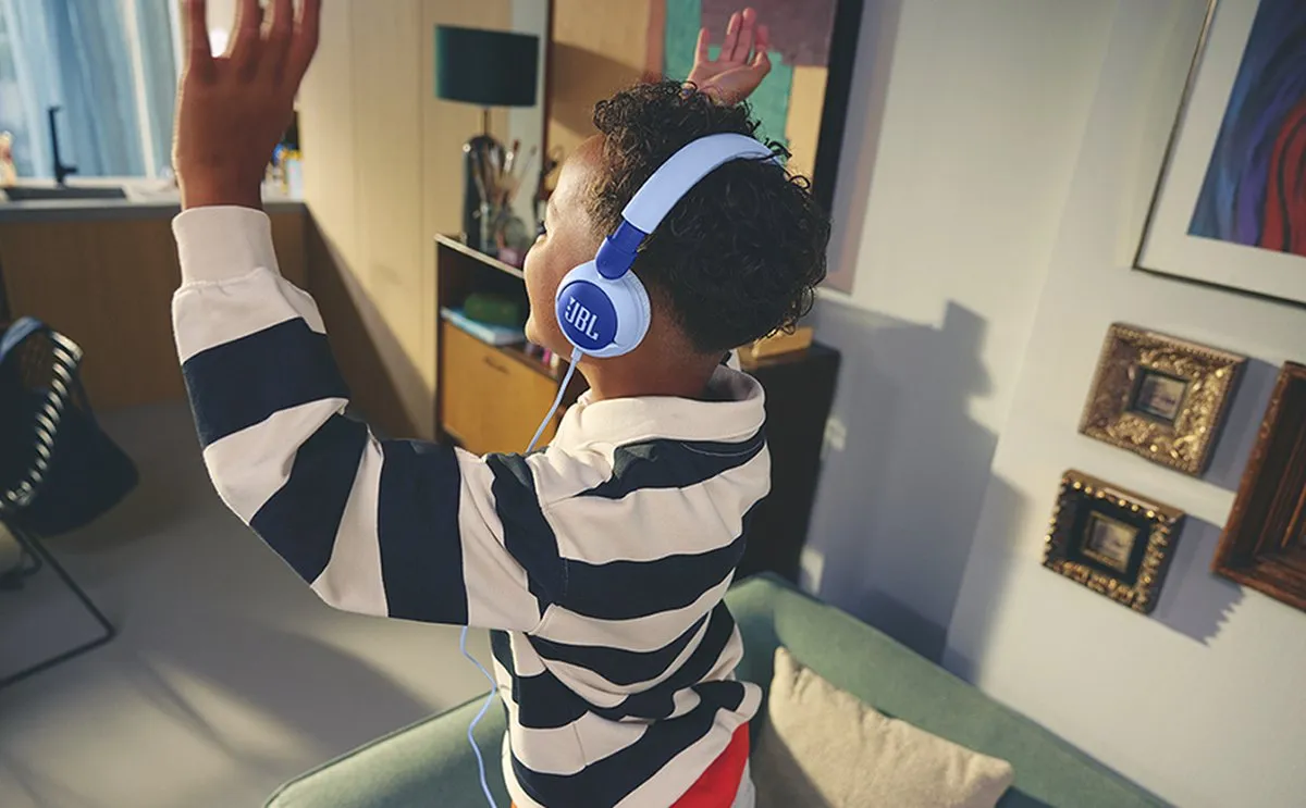 JBL Junior 320 Kinderkoptelefoon - Blauw