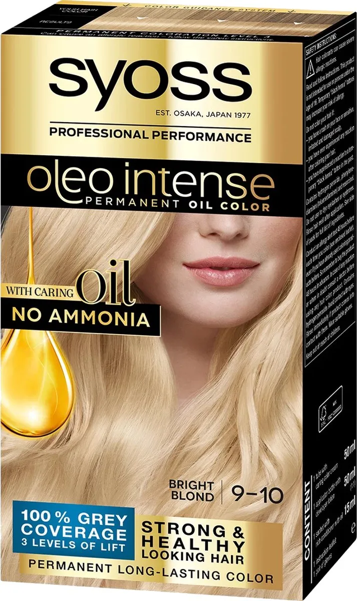 Syoss Permanent Dye Olio Intense Nº 9/10 Luminous Blonde 500ml