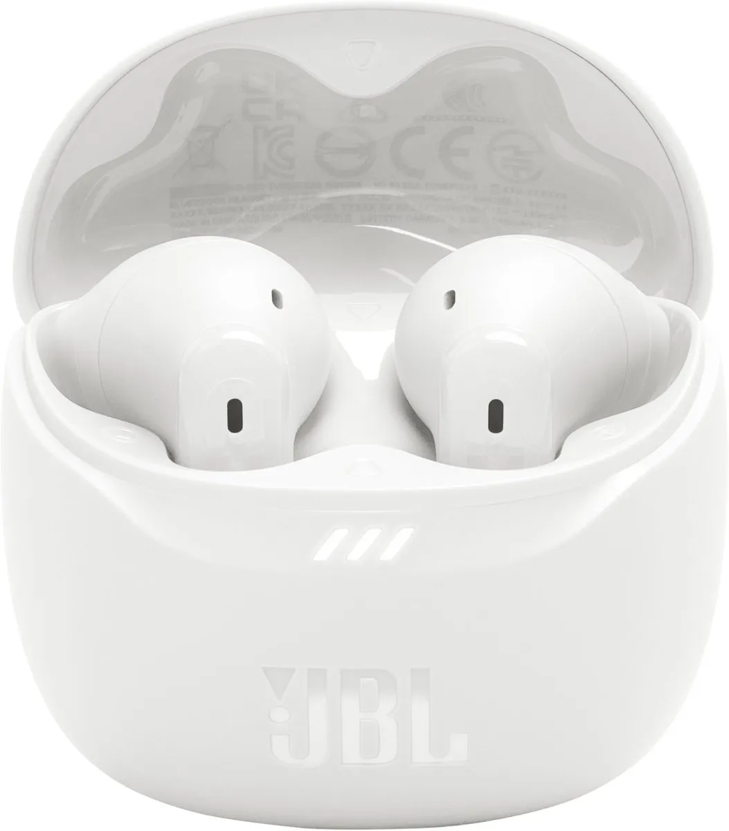 JBL Tune Flex 2 TWS Oordopjes - Noise Cancelling - 48 uur - IP54 - Wit