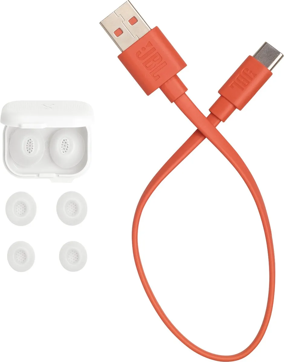 JBL Tune Flex 2 TWS Oordopjes - Noise Cancelling - 48 uur - IP54 - Wit