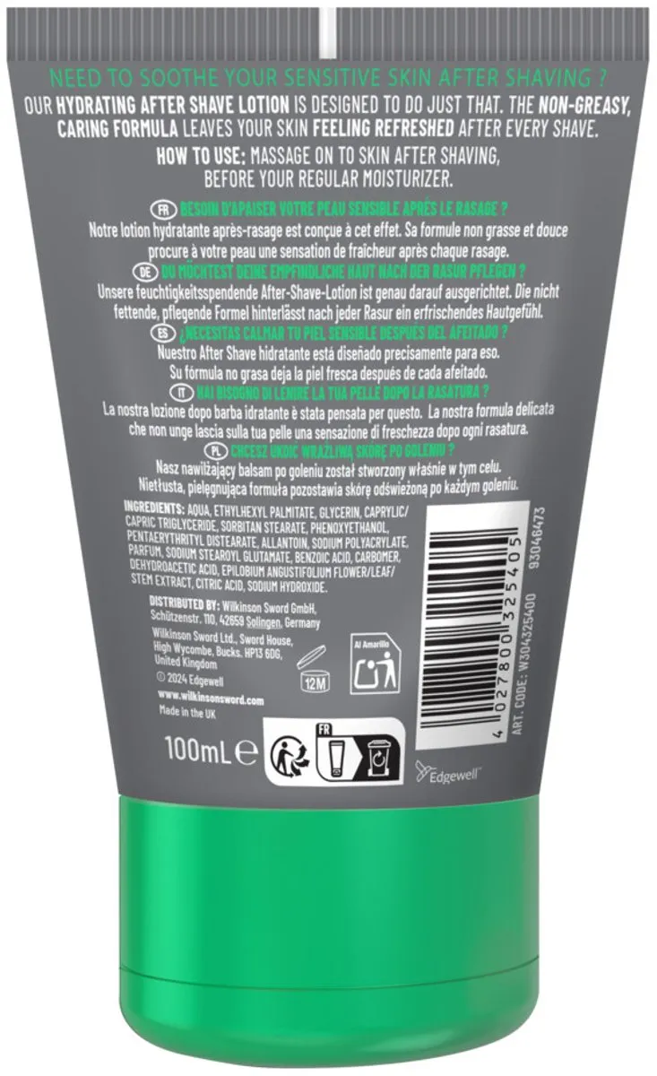 Wilkinson Sensitive After Shave Lotion 3x100ml