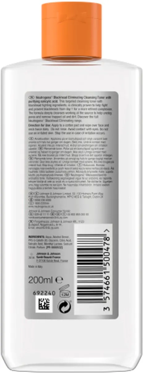 Neutrogena Blackhead Eliminating Toner 200ml