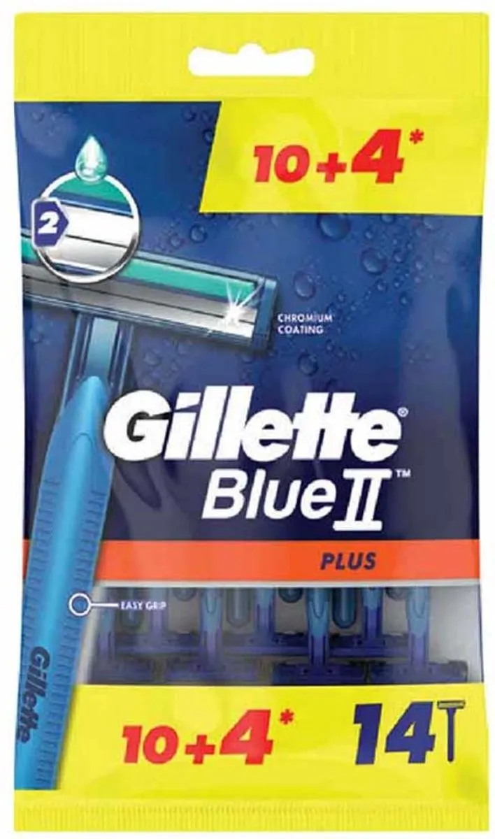 Gillette Blue II Plus Wegwerpmesjes 14 Stuks