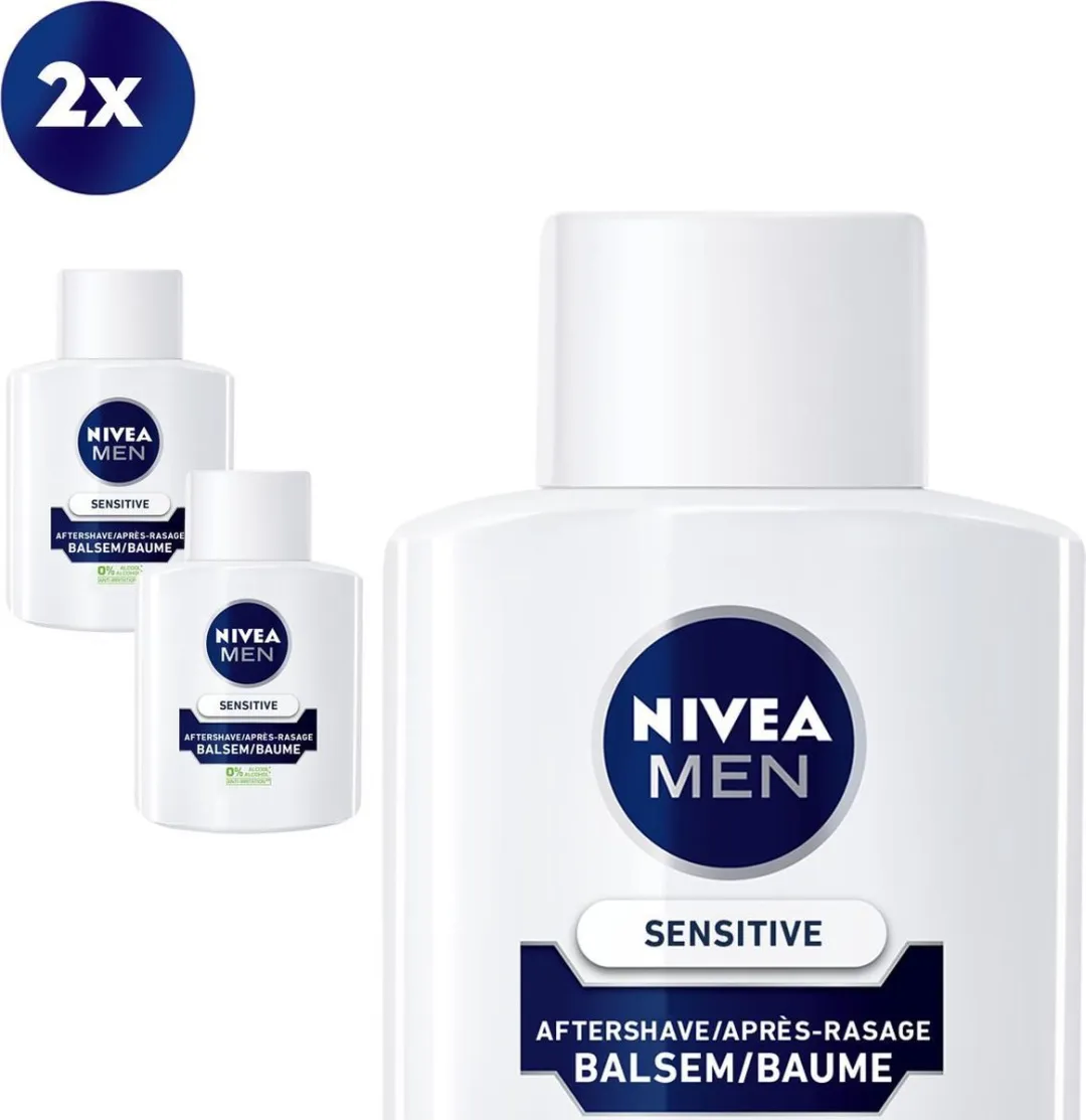 NIVEA MEN Sensitive Aftershave Balsem 2x100ml