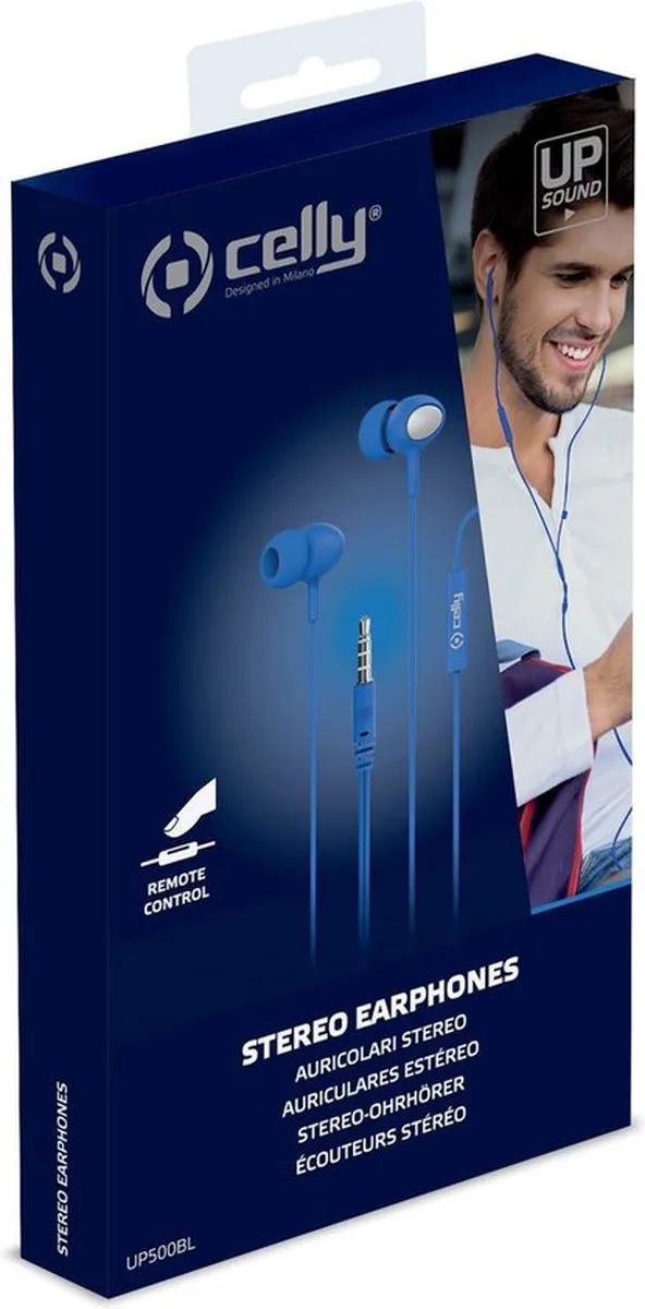 Celly UP500 In-Ear Oordopjes - Blauw - afbeelding 6 van 6