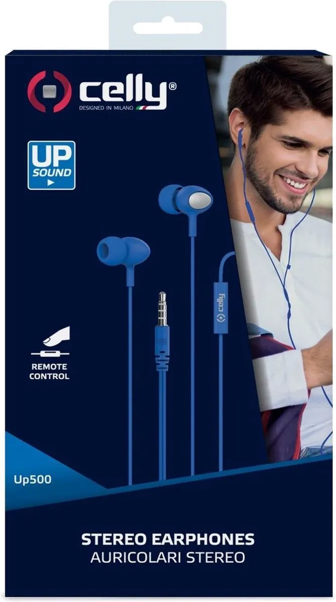Celly UP500 In-Ear Oordopjes - Blauw