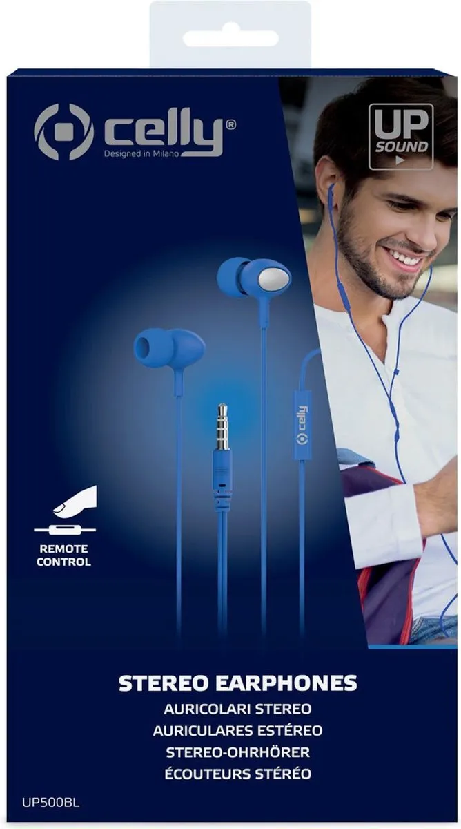 Celly UP500 In-Ear Oordopjes - Blauw