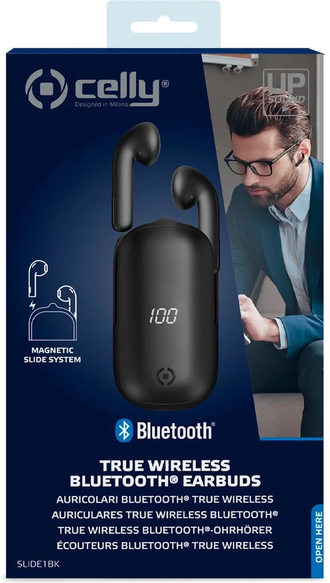Celly Slide1 BLUETOOTH In-ear Headset - Zwart