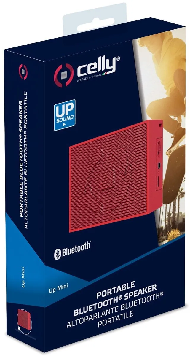 Celly Karaf UP Mini Bluetooth Speaker - 2W - Rood