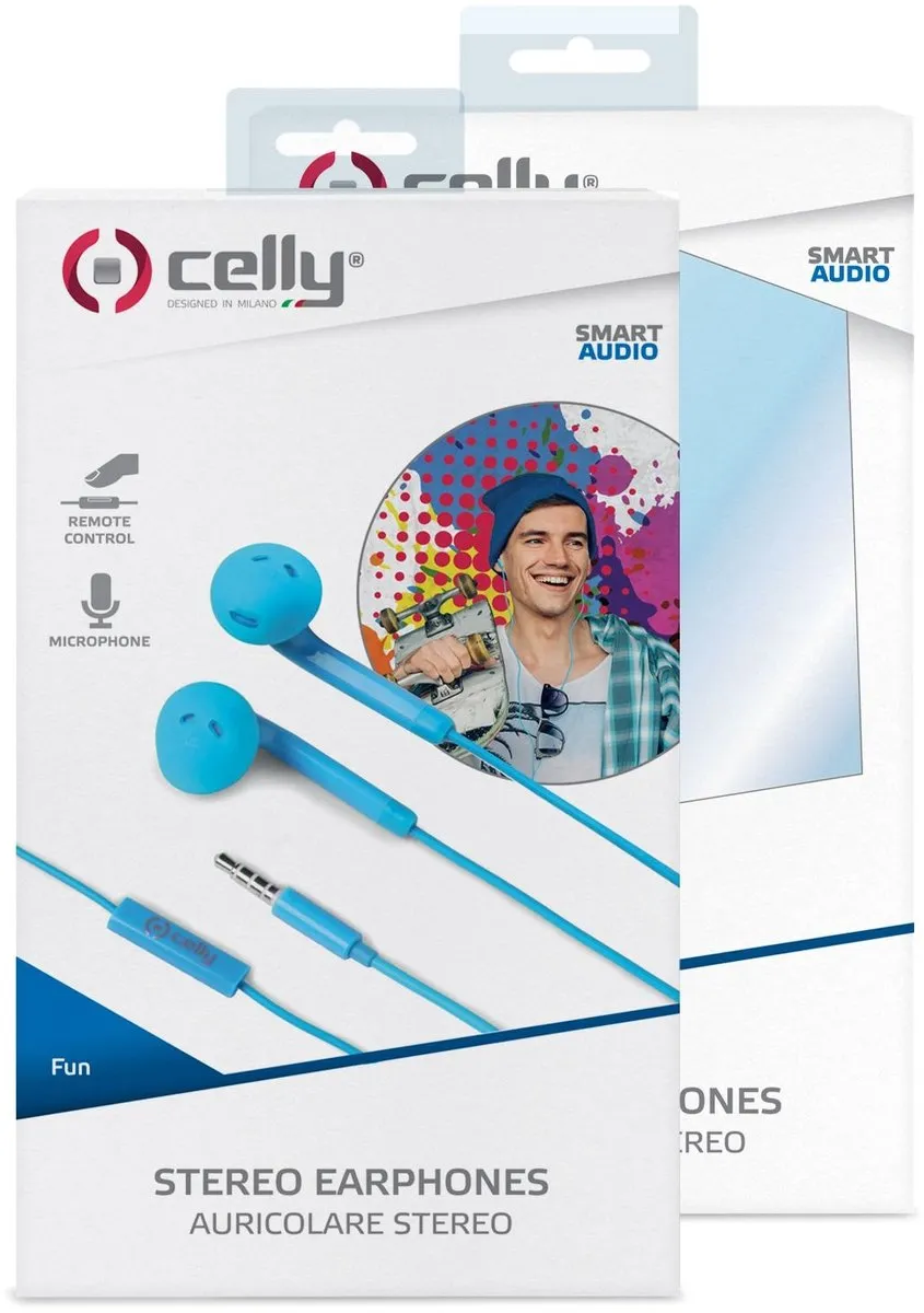 Celly Fun 35 Stereo Oordopjes - Blauw