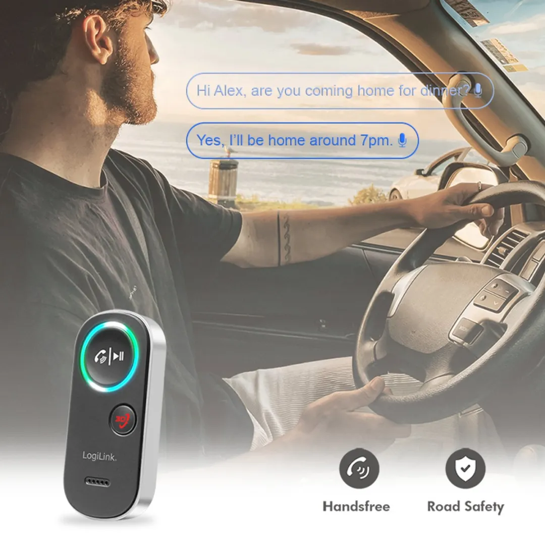 Logilink BT0068 Bluetooth 5.4 Ontvanger - 3,5mm AUX - Zwart - afbeelding 6 van 6