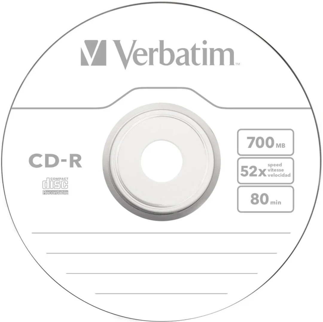 Verbatim CD-R DL 700MB 52x - Doos 1 Stuk