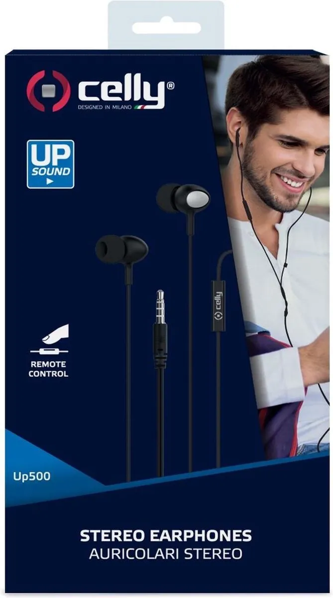 Celly UP500 In-Ear Oordopjes - Zwart