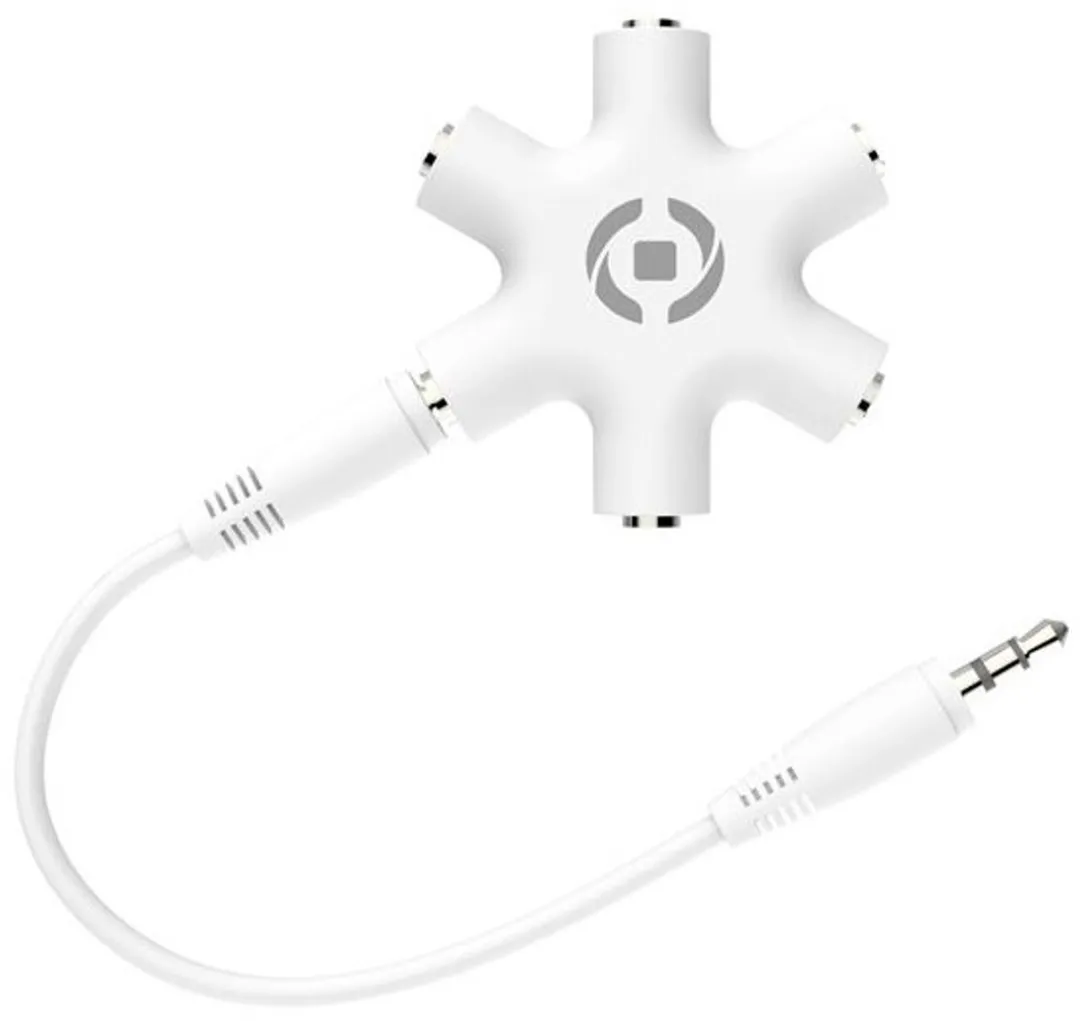 Celly Kabelsplitter Audiojack 3,5mm Wit