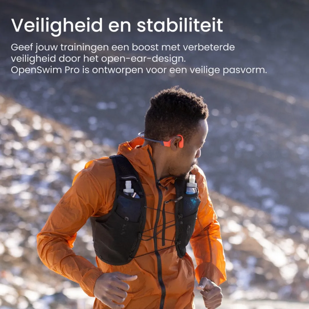 Shokz OpenSwim Pro S711-ST-GY USB-C Hoofdtelefoon - Grijs