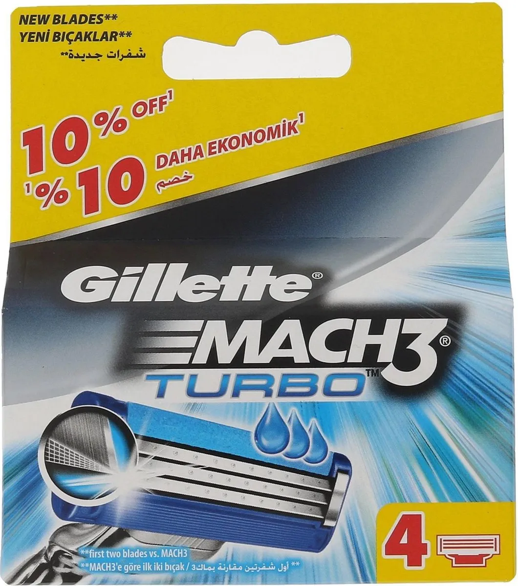 Gillette Mach3 Turbo Vervanghoofd