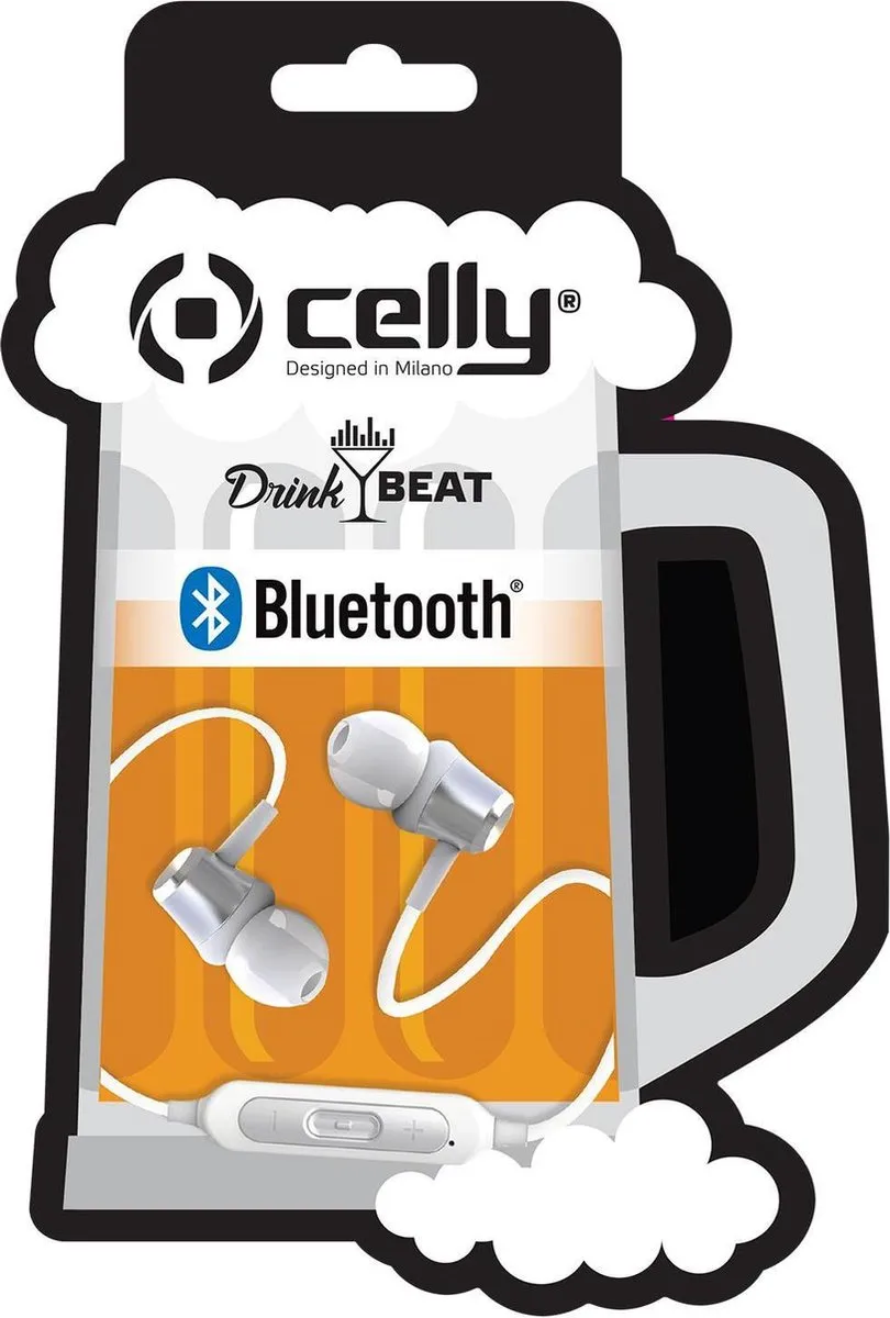 Celly DrinkBeat In-Ear Koptelefoon Bluetooth DRINKBHMOJITOWH - Multicolor