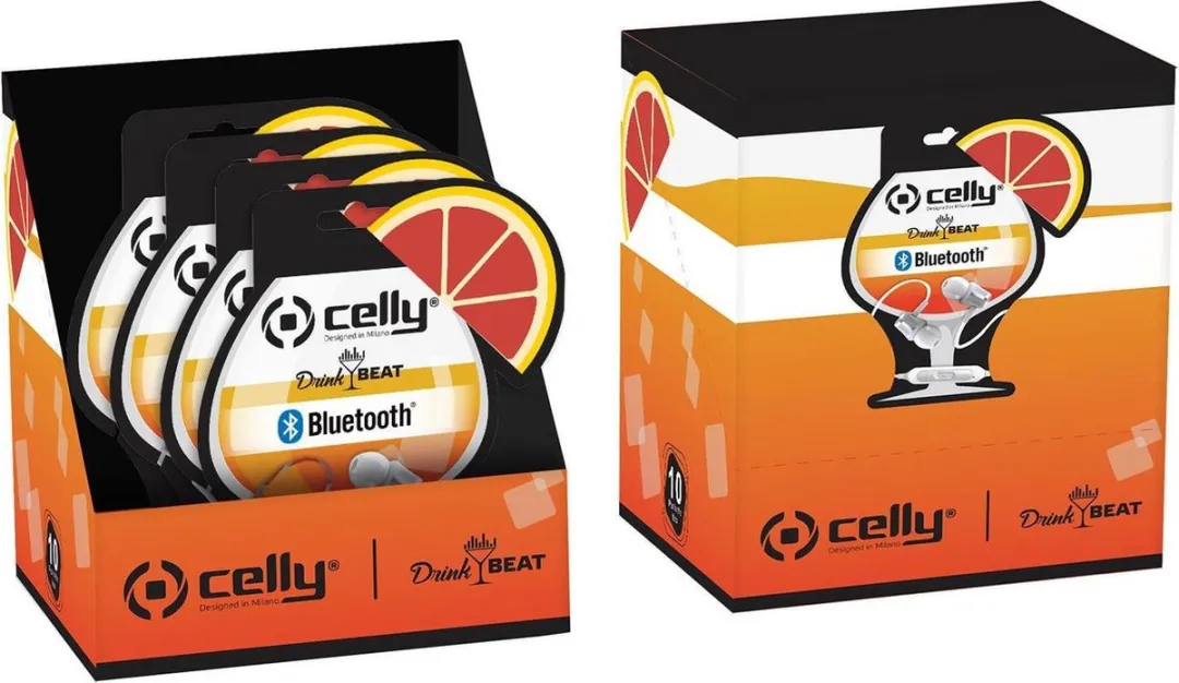 Celly DrinkBeat In-Ear Koptelefoon Bluetooth DRINKBHMOJITOWH - Multicolor