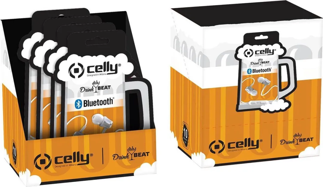 Celly DrinkBeat In-Ear Koptelefoon Bluetooth DRINKBHMOJITOWH - Multicolor