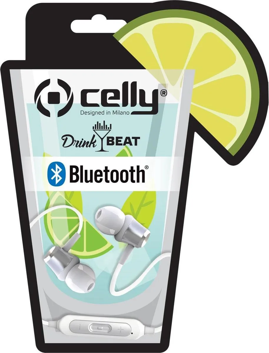 Celly DrinkBeat In-Ear Koptelefoon Bluetooth DRINKBHMOJITOWH