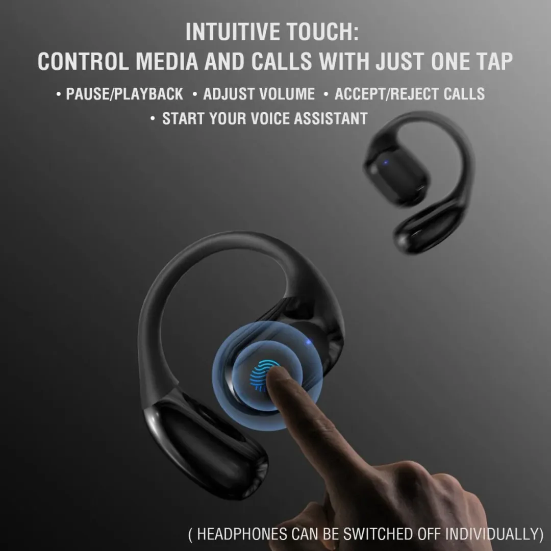 4Smarts OWS SkyBuds 5.4 Oordopjes - Zwart - afbeelding 6 van 6