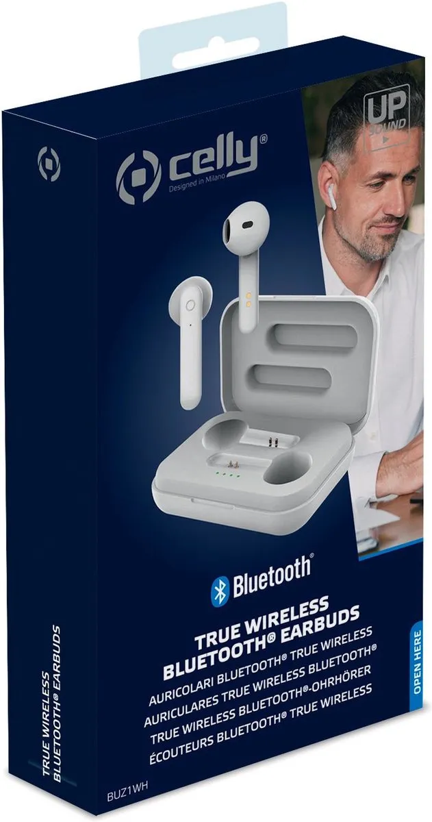Celly BUZ1WH Draadloze In-Ear Headset