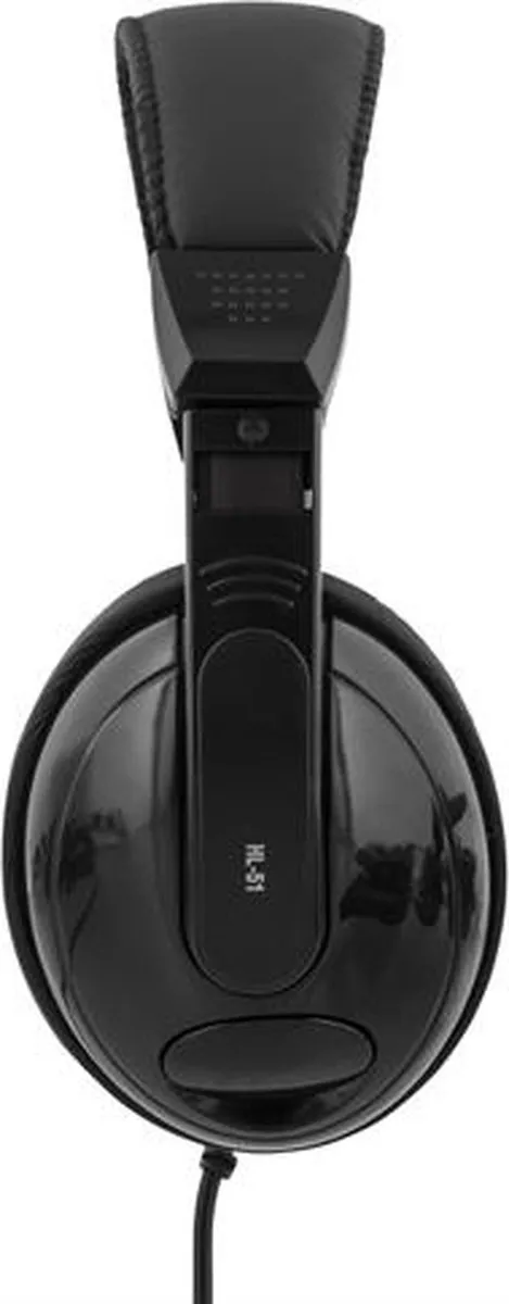 Deltaco HL-51 Over-Ear Koptelefoon - Bedraad - Zwart