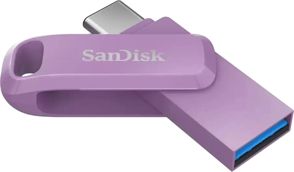 SanDisk Ultra Dual Drive Go 512GB USB-C - Lavendel