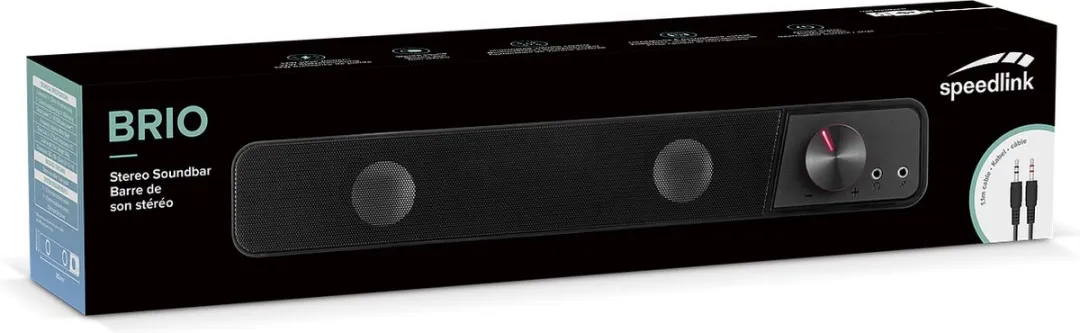 Speedlink BRIO Soundbar 6W - Zwart - afbeelding 6 van 6
