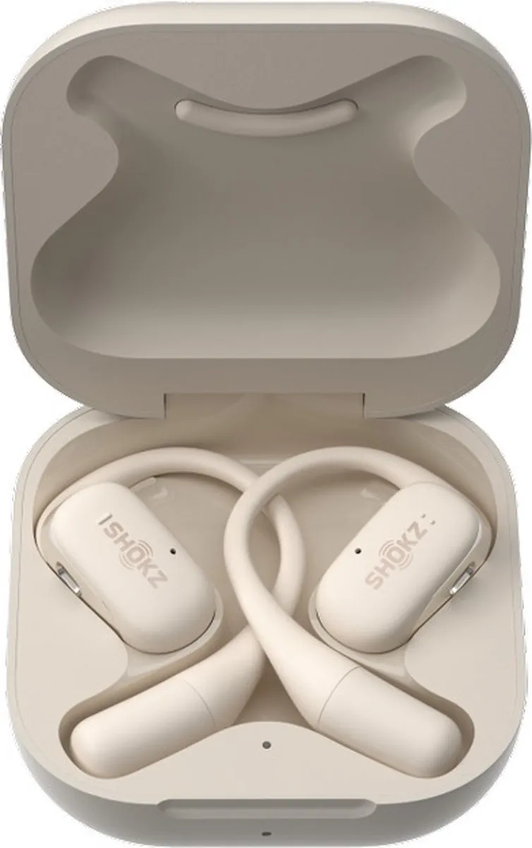 Shokz OpenFit Open-Ear Sporthoofdtelefoon 0810092675761 - Beige