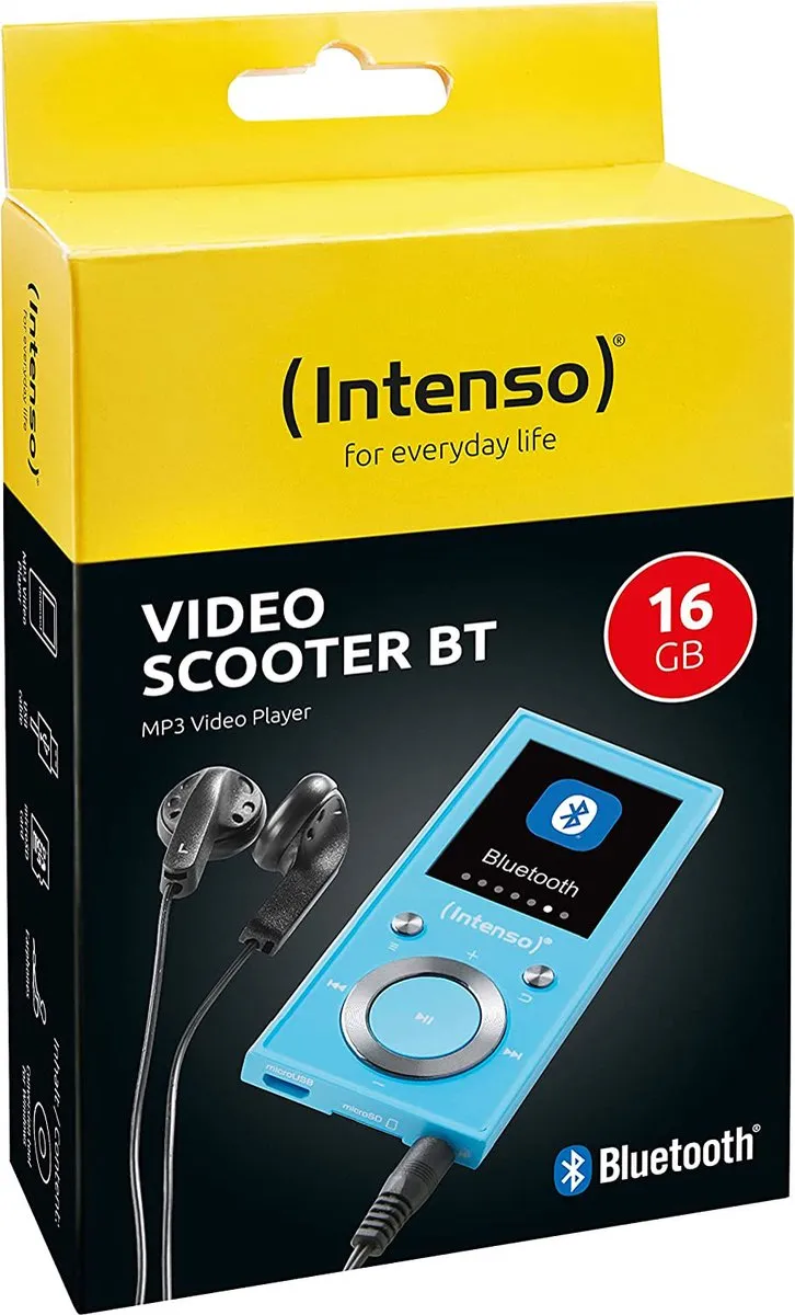 Intenso Video Scooter MP3 Speler 16GB - Blauw