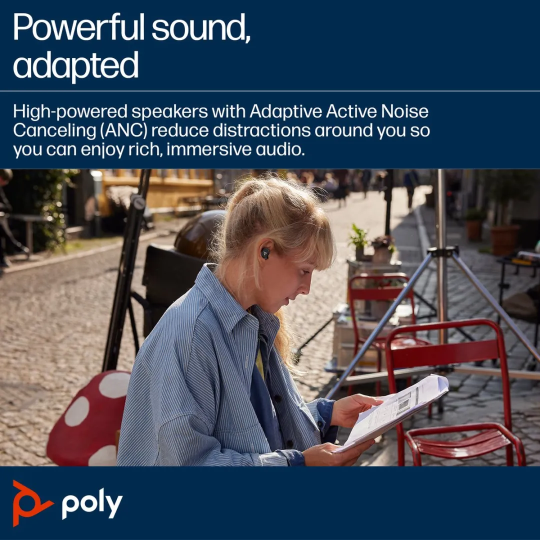HP Poly Voyager Free 20 A28PTAA#ABB In-ear Headset - Noise Cancelling - Zwart
