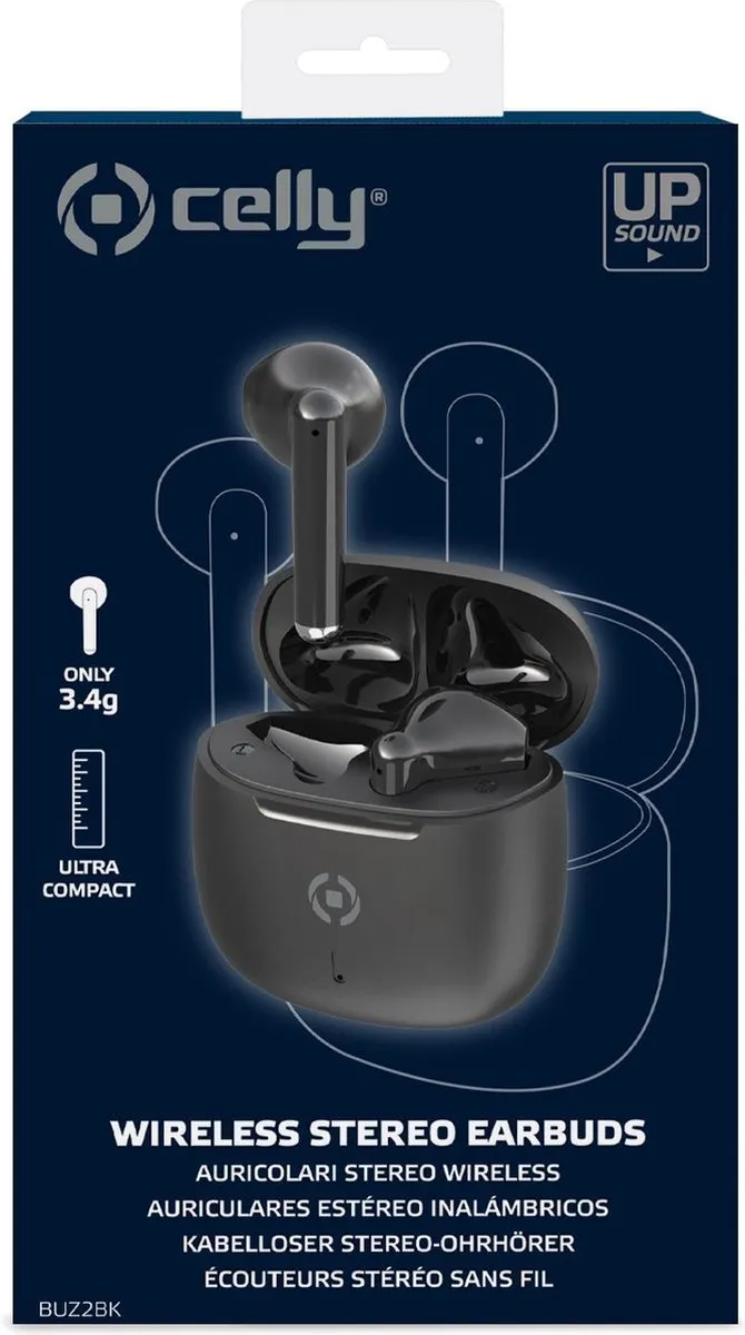 Celly BUZ2 Bluetooth Oordopjes - Zwart