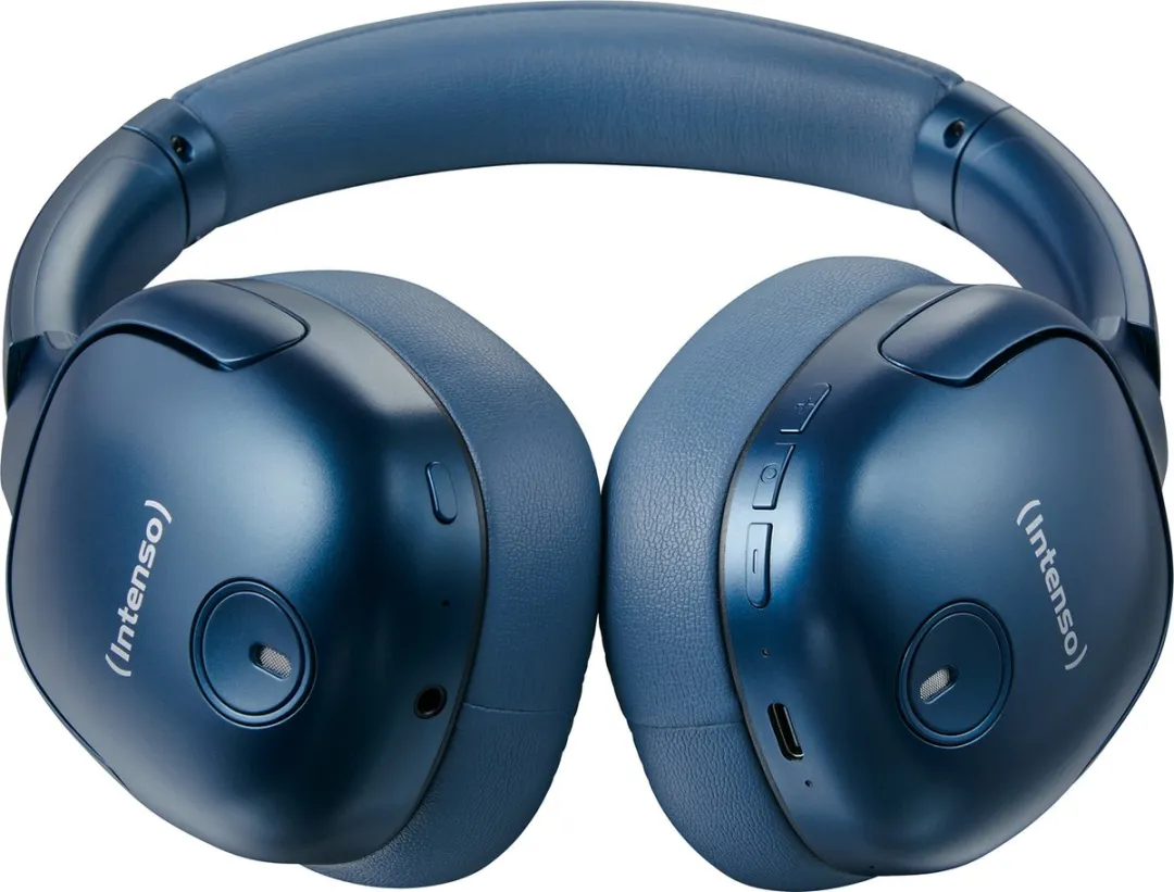 (Intenso) O400HA Bluetooth over-ear koptelefoon met actieve ruisonderdrukking (ANC) - blauw