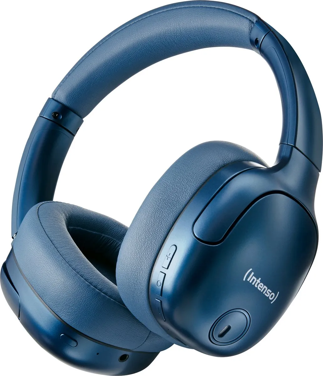 (Intenso) O400HA Bluetooth over-ear koptelefoon met actieve ruisonderdrukking (ANC) - blauw