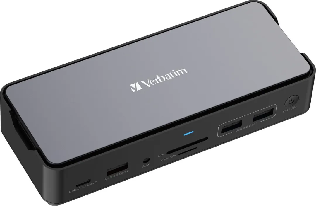 Verbatim CDS-15SSD USB-C Dockingstation - 32174 - Grijs/Zwart