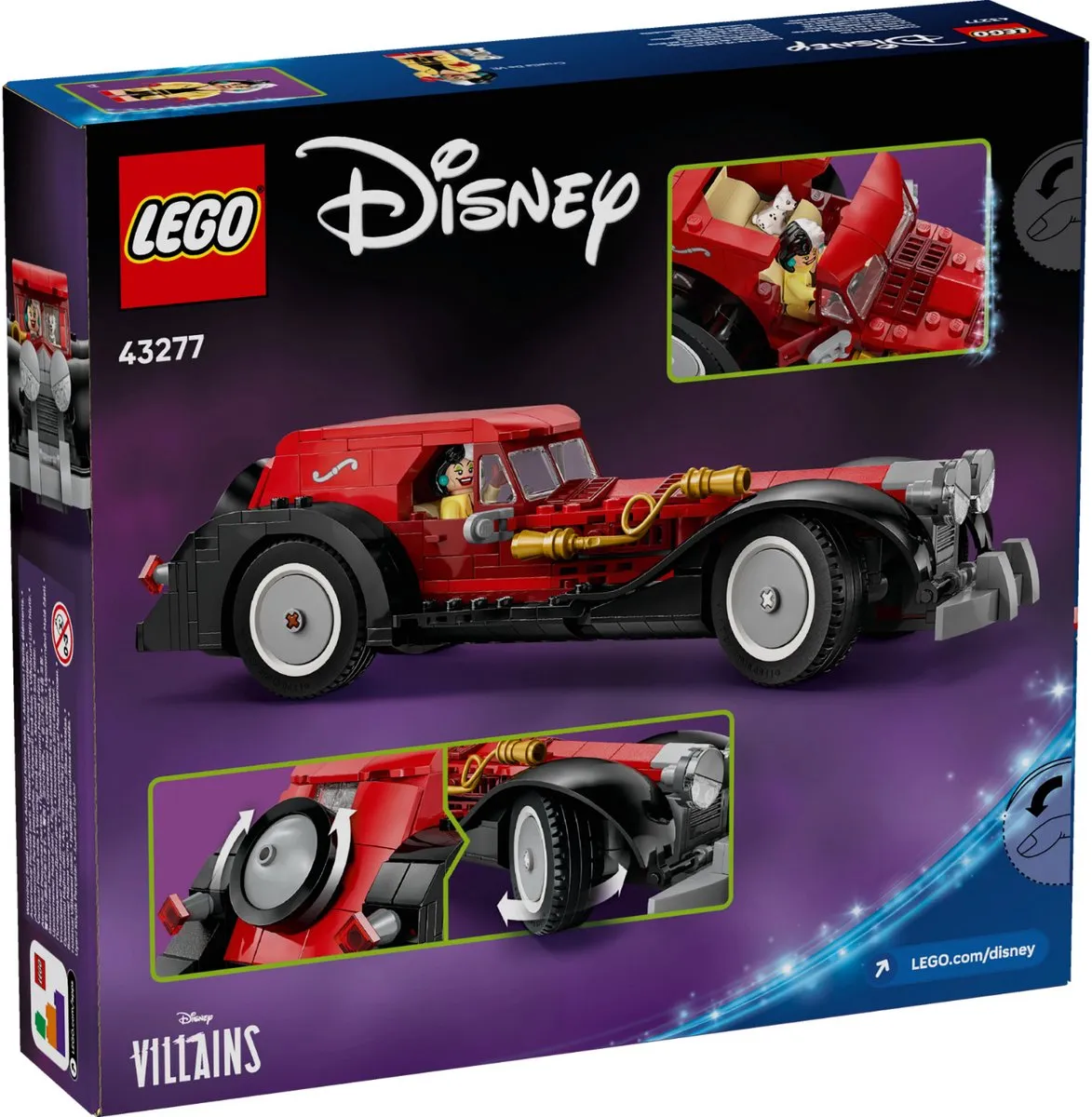 LEGO Disney 101 Dalmatiërs Cruella Auto 43277 - 378 Stukken